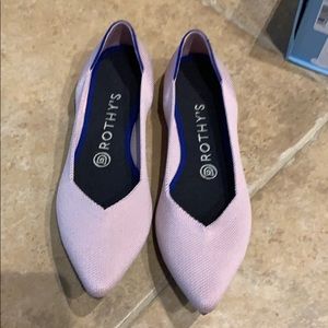 Rothys The point flats - size 38 - Petal pink